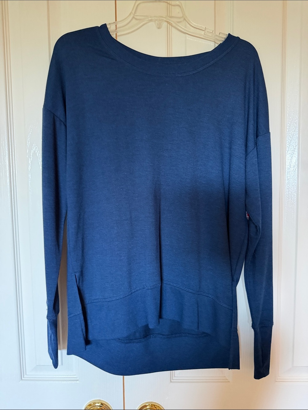 Relaxed Navy Crewneck Sweater for Women